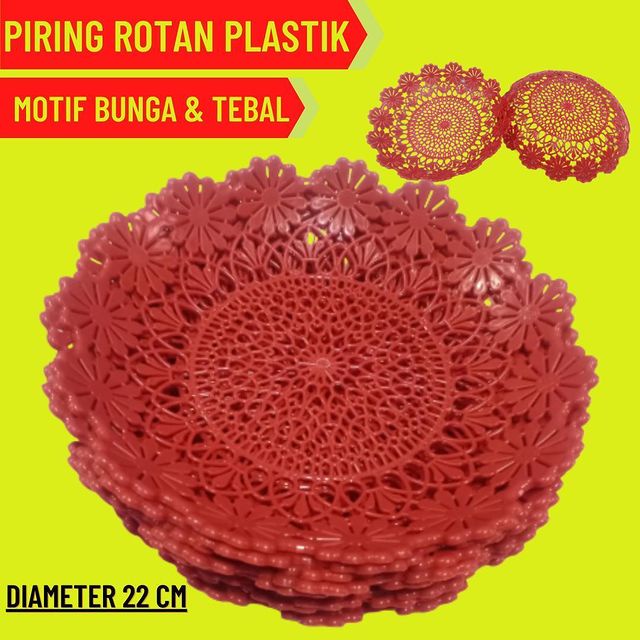 PIRING ROTAN PLASTIK TEBAL