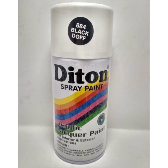 

Cat Diton Acrylic Paint Hitam / Black Doff / Matte pylox / pilok semprot