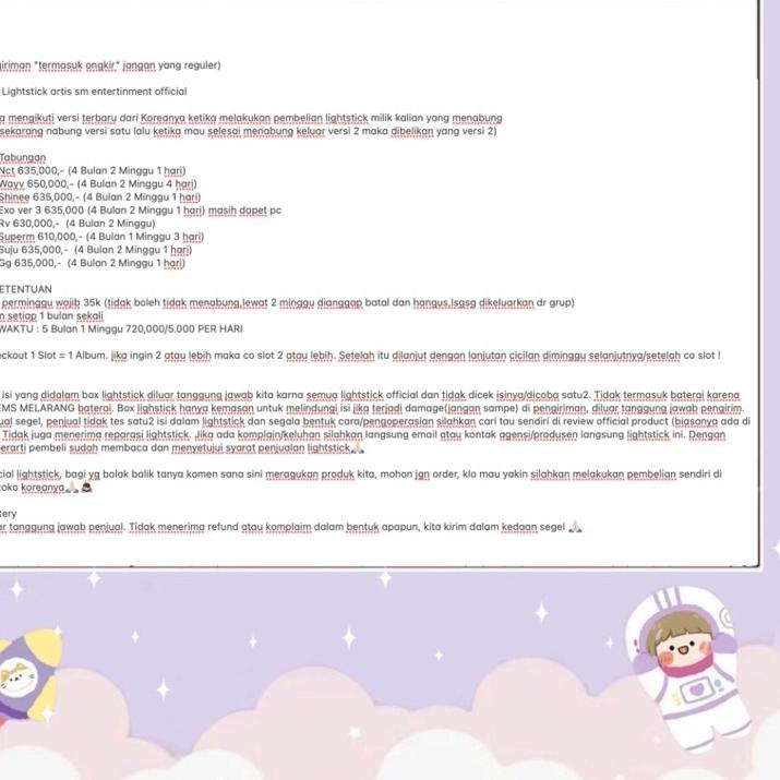 Sangat Nyaman.. Lightstick exo nct wayv sm entertainment artis