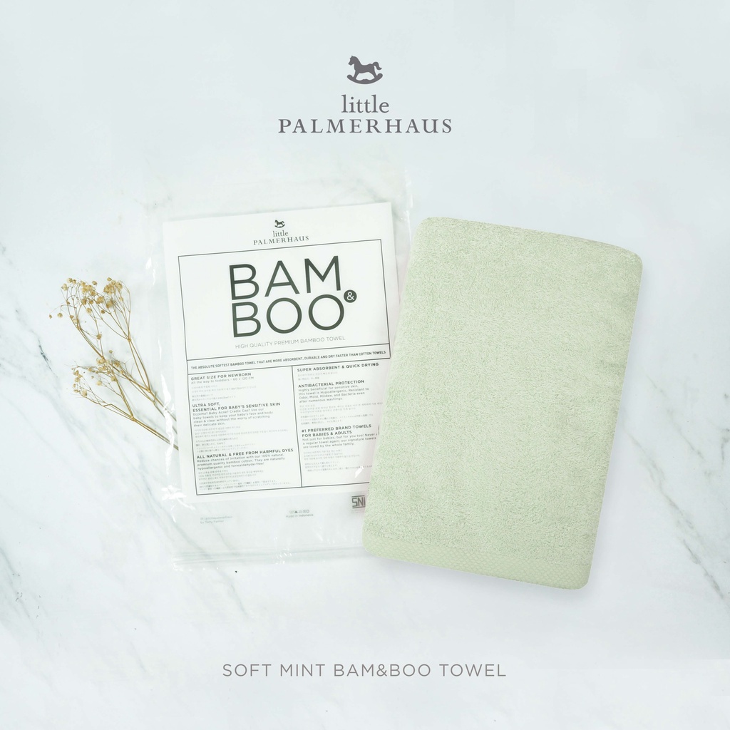 Little Palmerhaus Bam &amp; Boo Bamboo Towel Big Size Handuk 70 x 140cm