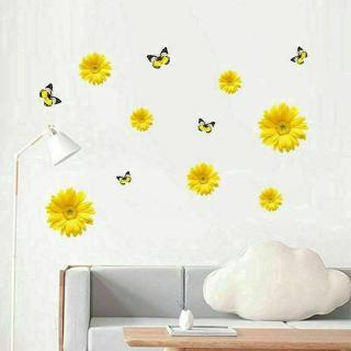Kenshishen Ruiyim Stiker Dinding Decal Desain Bunga Daisy Kenshishen Ruiyim Stiker Dinding Decal Desain Bunga Daisy