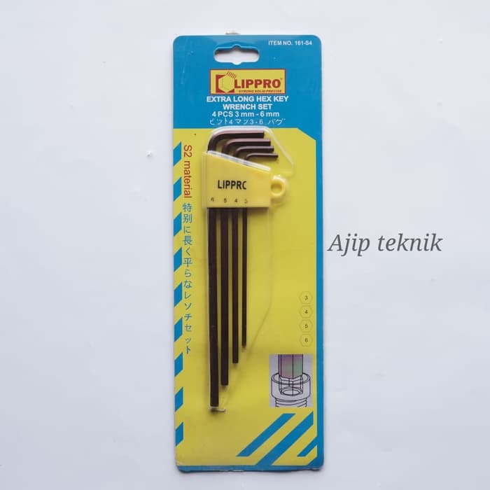 Kunci L Extra Long 4pcs LIPPRO