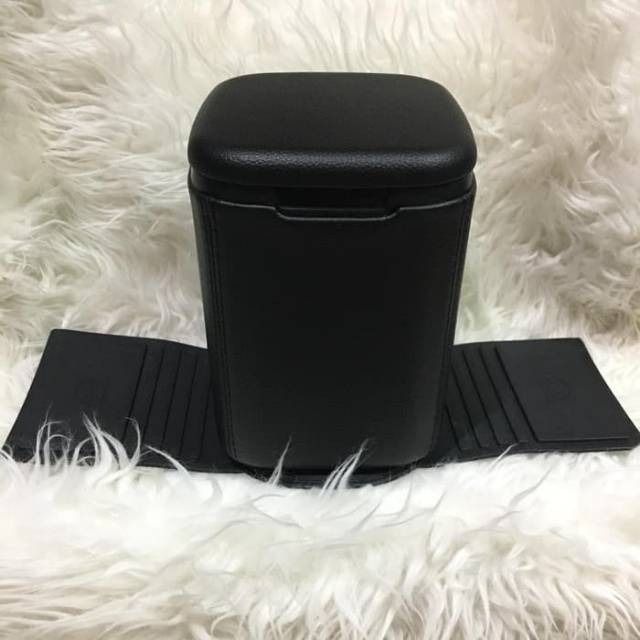 TEMPAT SAMPAH MOBIL/CAR DUSTBIN MINI WARNA HITAM  HIGH QUALITY