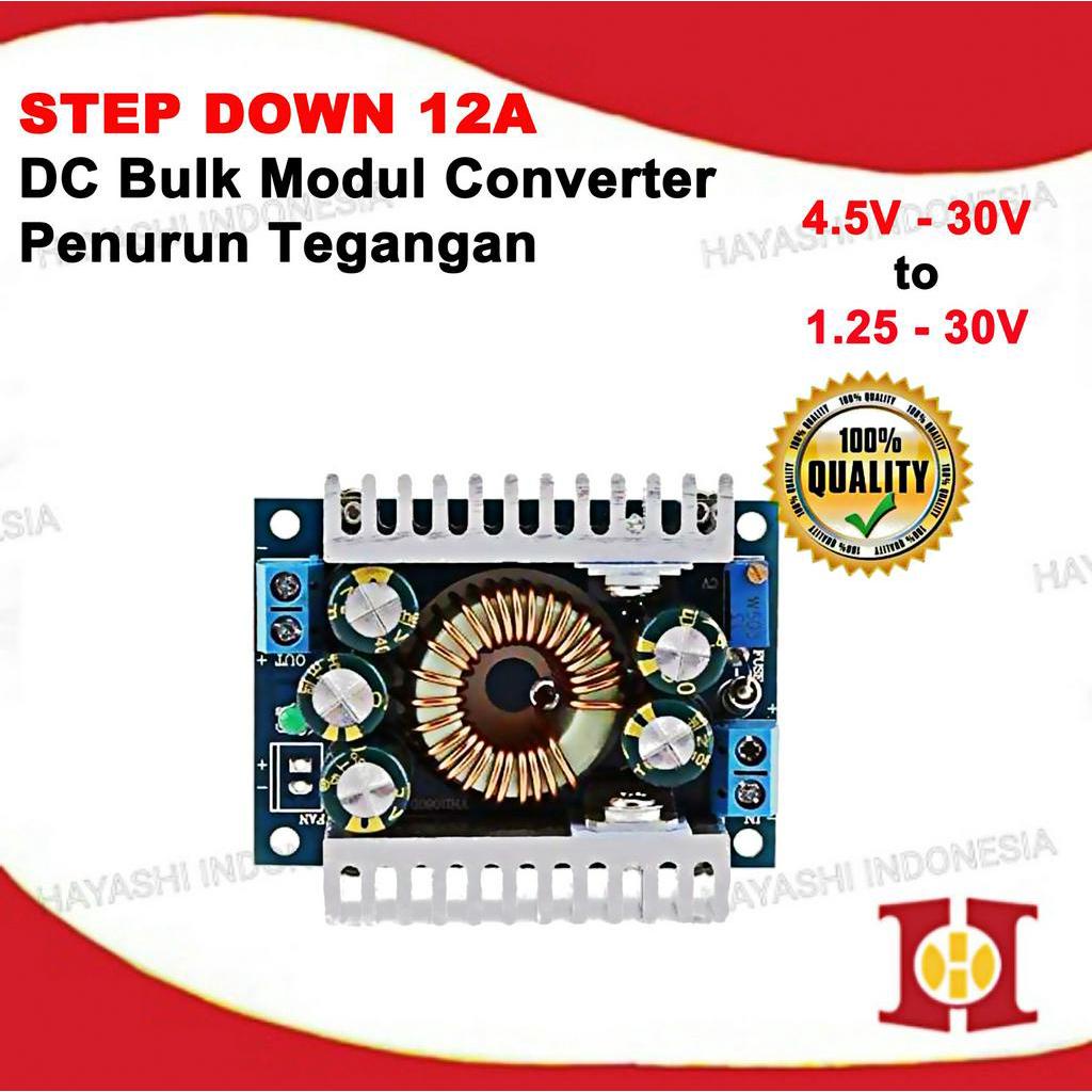 DC DC Step Down 12A 100W Buck Converter Modul Penurun Tegangan PR15