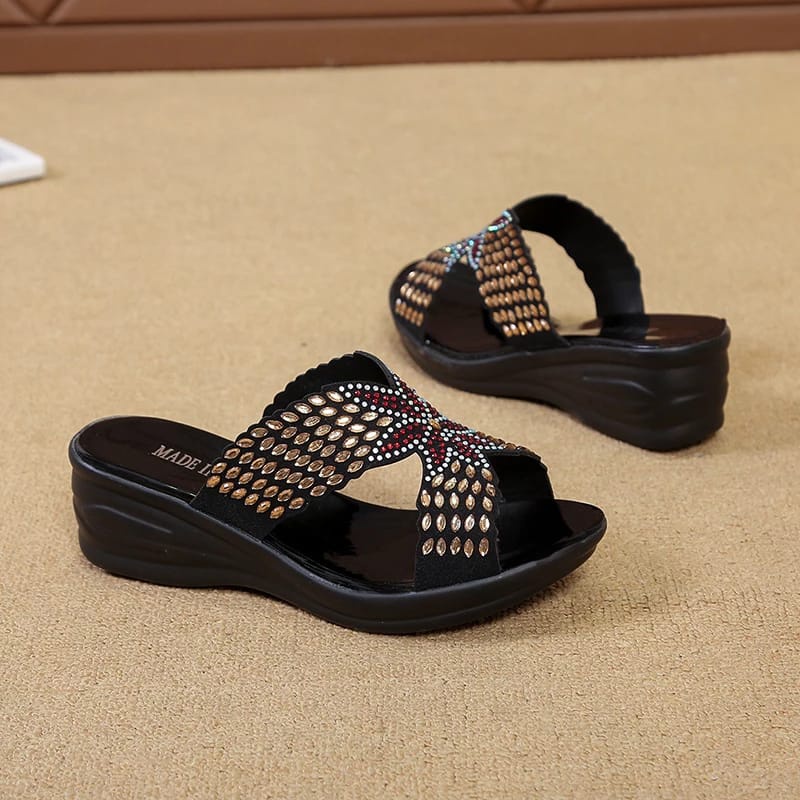 Sandal wedges berkualitas/Wedges Import // Sandal Wedges Mawar