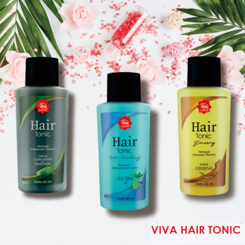 Viva Hair Tonic Extract Lidah Buaya / Anti Dandruff / Gingseng 60ml (VIC)