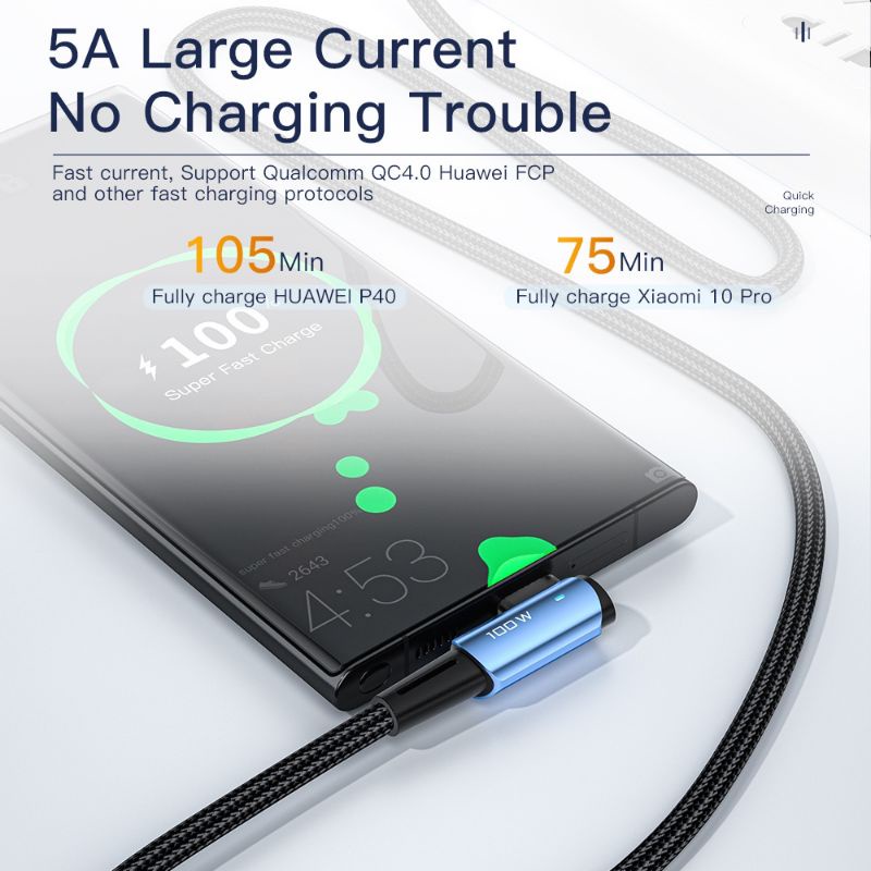 Essager Chenguang ES-X23 Kabel USB Type-C to Type-C QC4.0 PD60W