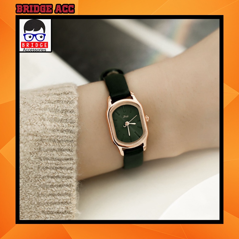Terbaru Jam Tangan  Casual Import Wanita strap Kulit Simple VERLYN