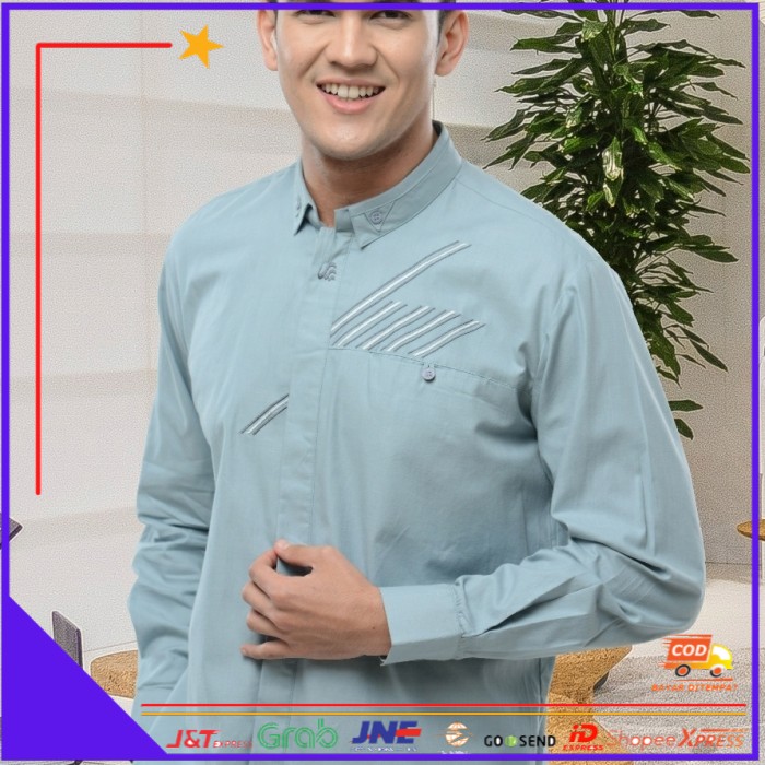 ❤BISA COD❤ Rabbani Kemko Zayid Mst Baju Koko Baju Muslim Pria Dewasa