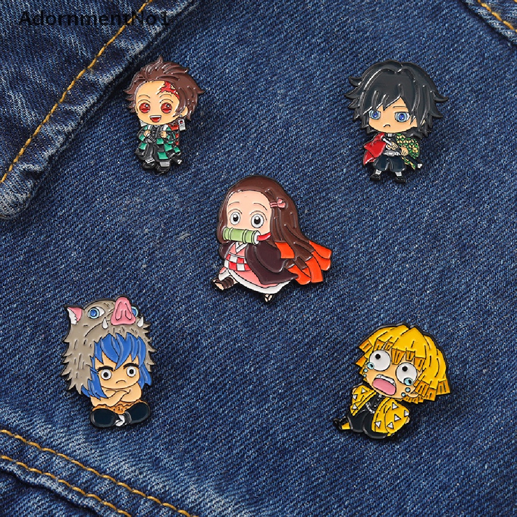 (AdornmentNo1) Bros / Pin Enamel Motif Kartun Anime Untuk Aksesoris Pakaian / Denim