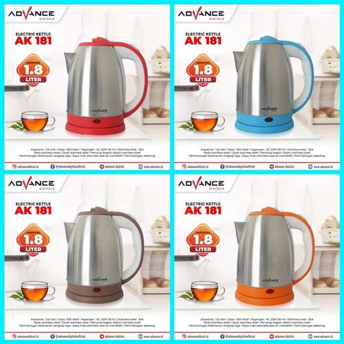 ADVANCE ELECTRIC KETTLE AK 181 ELEKTRIK TEKO LISTRIK