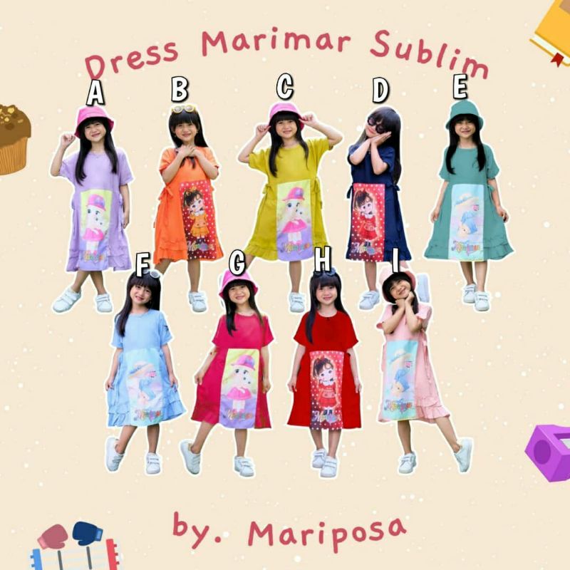 DRESS MARIMAR / DRESS MARIMAR MARIPOSA / DRESS MARIPOSA / DRESS ANAK MARIPOSA