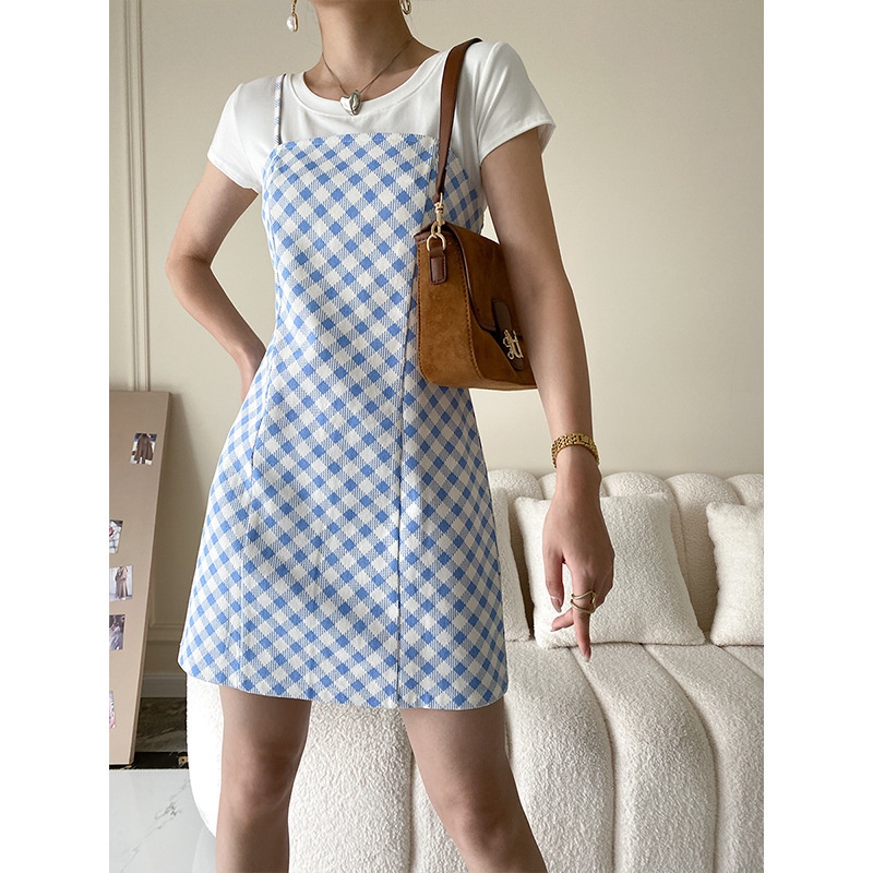 Sinan Manis Spicy Tattoo Slim Suspender Skirt Musim Panas Perempuan Aroma Gas 2022 New Sn1533