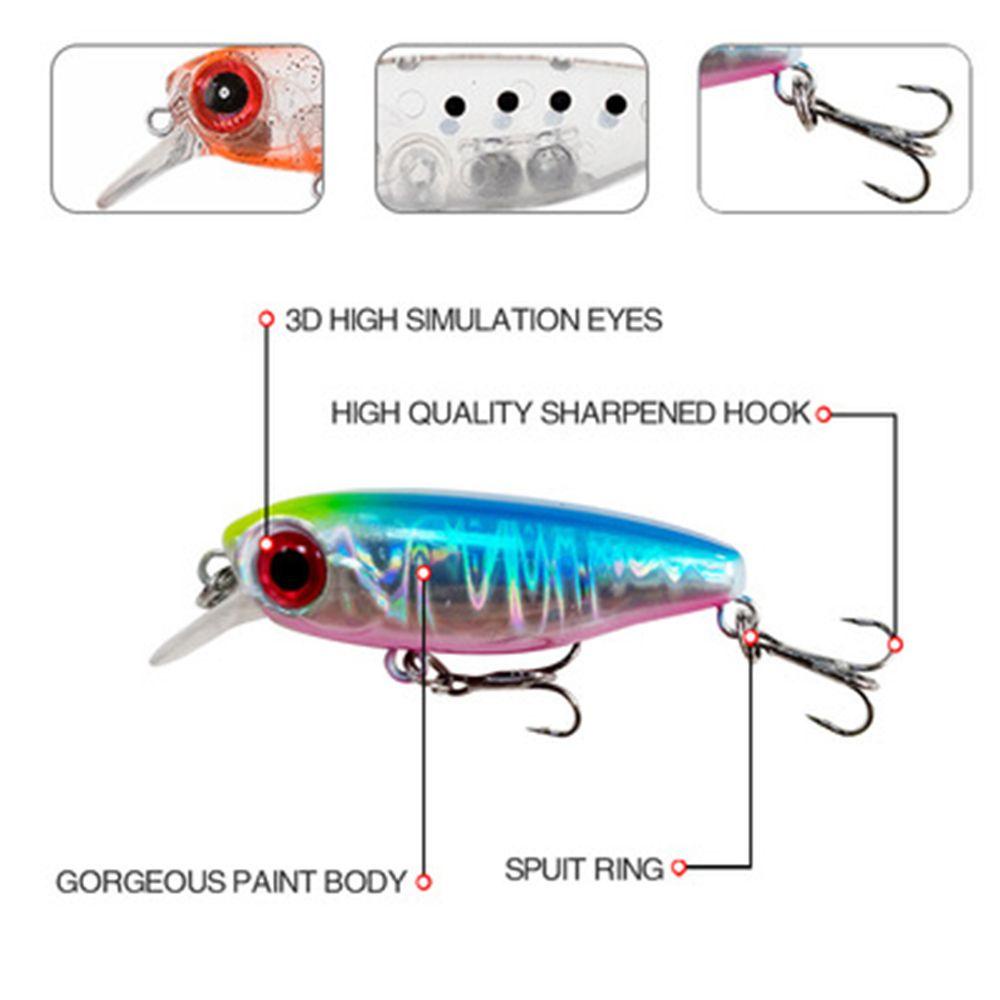 Preva Umpan Ikan Kecil Mengambang 38mm 2.7g Tackle Bermanfaat Musim Dingin Memancing Long Casting Lure