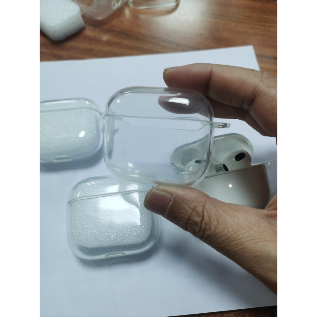 Case Kompatibel Untuk airpods pro headset bluetooth TPU Transparan Pelindung Lengan