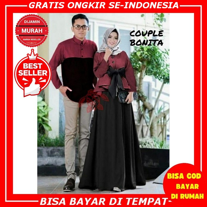 Terbaru Couple Gamis Brukat Maxi Full Brukat Gamis Couple Pasangan Lebaran 2022 Cp Zulaika Couple Pa
