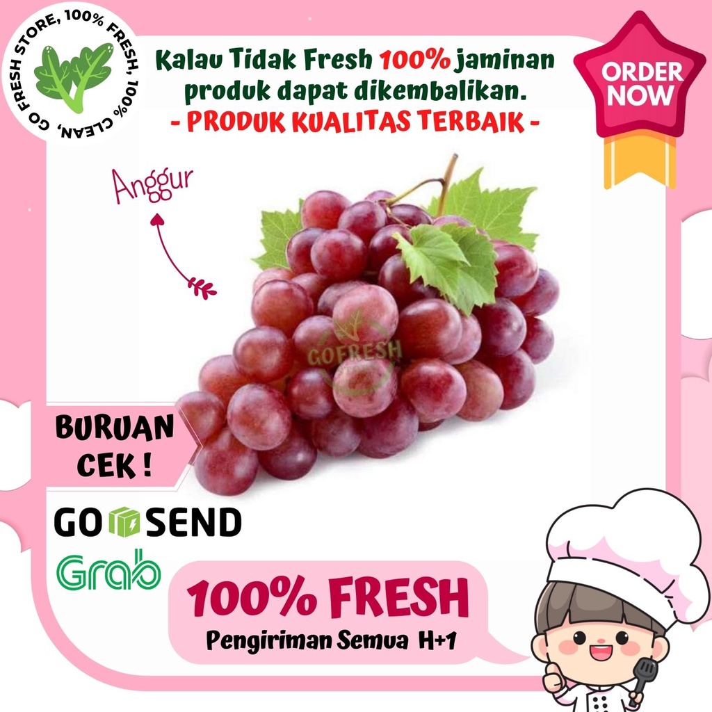 

BUAH ANGGUR MERAH SEGAR LOKAL MURAH 500 GRAM