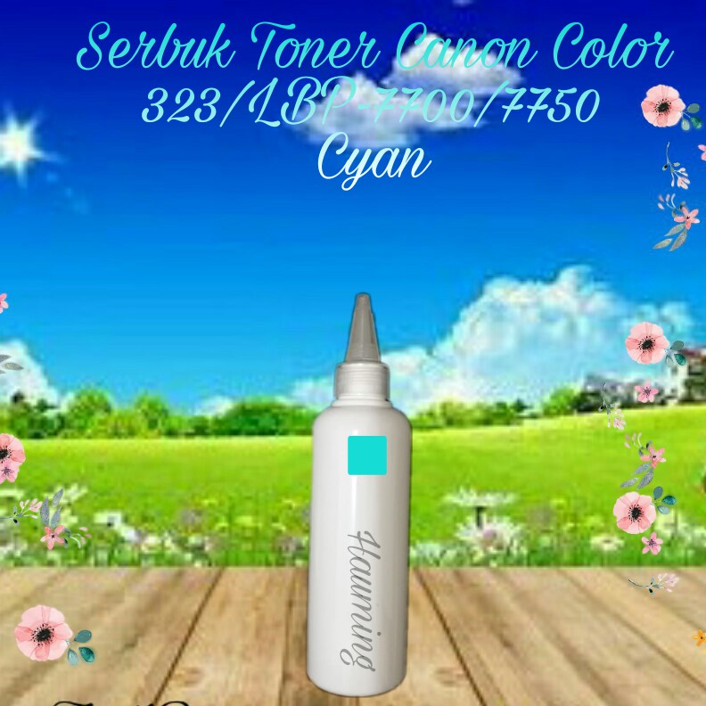 Serbuk Toner Canon CRG323 CRG 323 LBP7700 LBP7750 LBP-7700 7750 7700C 7750C 7750CDN Cyan 1x Isi