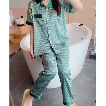 PIYAMA BAJU TIDUR SATIN PP CP IMPORT WANITA MURAH KEKINIAN-FK 134