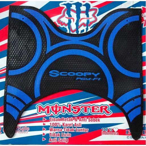 Karpet Motor Honda Scoopy Rubber Anti Pecah || Karpet Scoopy Rubber Elegan Anti Slip