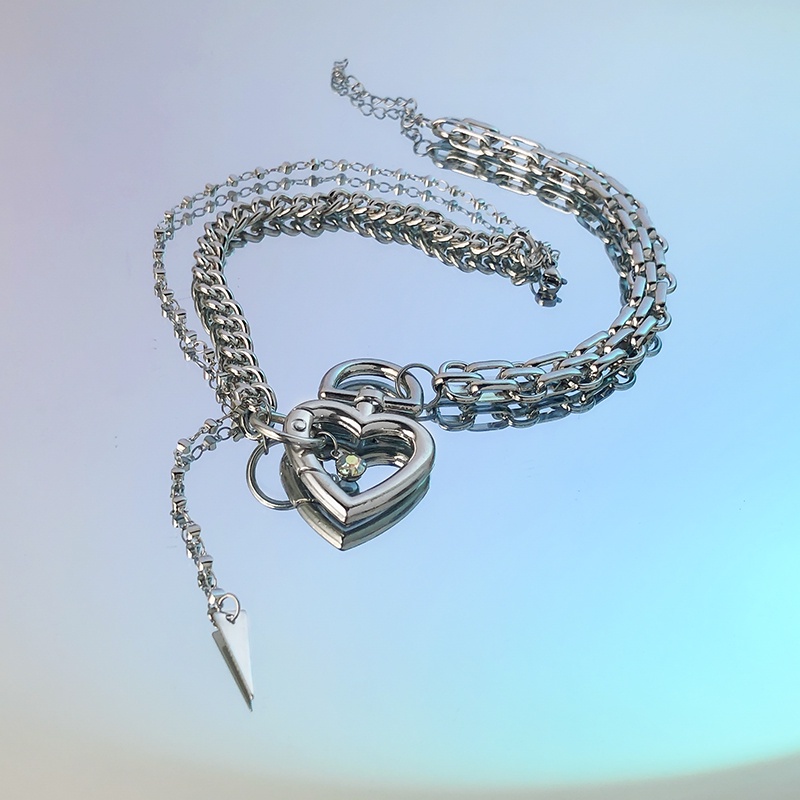 Chain Love Necklace Accessories Personality Street Jumping Di