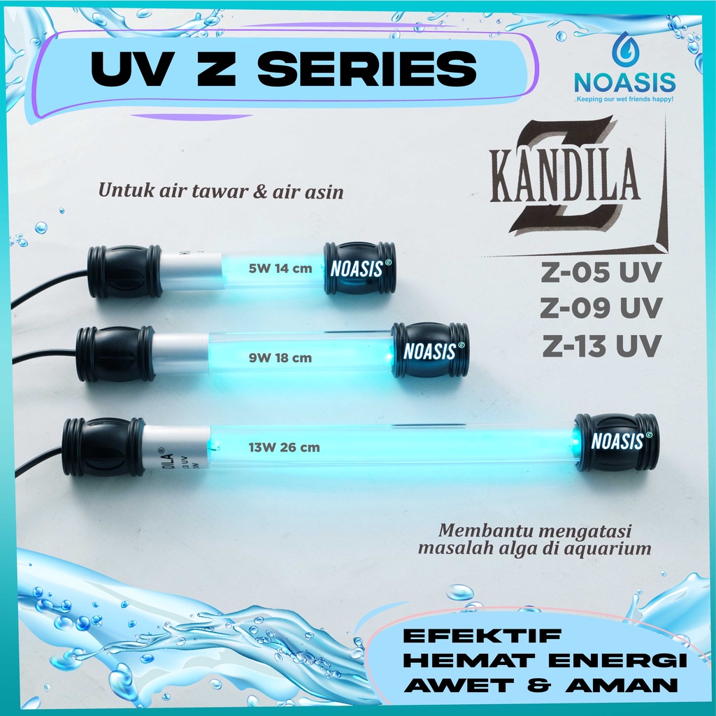 Lampu Uv Ultraviolet Aquarium KANDILA KD - 5  7  9  11 13  W Watt