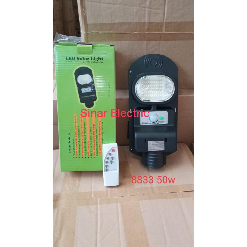 Lampu jalan solar 50w 50watt PJU TENAGA SURYA 50Watt 50W Lampu Jalan remote 50Watt Garansi
