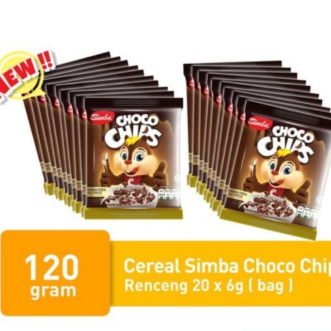 

BIJIAN SIMBA CHOCO CHIPS 6GR SATUAN / SNACK SEREAL SIMBA ENAK