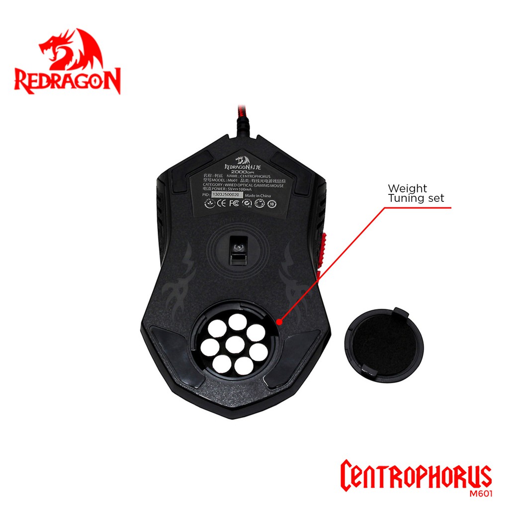 Redragon Gaming Mouse CENTROPHORUS - M601-5