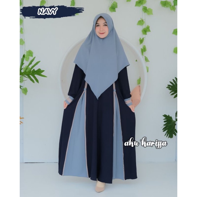 AMEENA Syar'i Ori By AKU KARISSA/Gamis Aku Karissa/Gamis Set Hijab-1