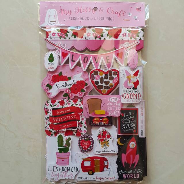 

Sticker 3d Scrapbook " Love You