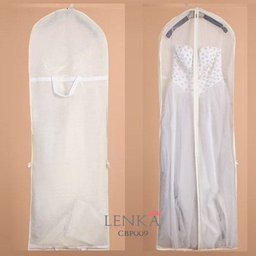 [PRODUK TERLARIS] PELINDUNG GAUN DRESS PESTA PENGANTIN TAS COVER PUTIH CBP009