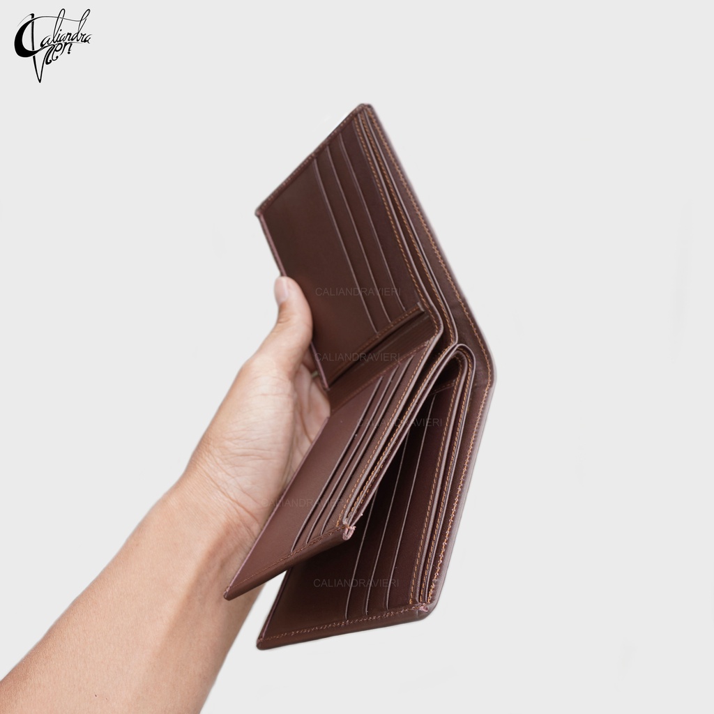 Caliandravieri CV3D Dompet Pria Kulit Asli 3 Dimensi Paket Hampers &amp; Ukir Nama