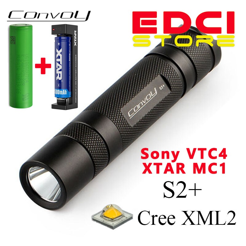 Convoy S2+ XML2 1067 Lumens AMC 7135x8 - Hitam