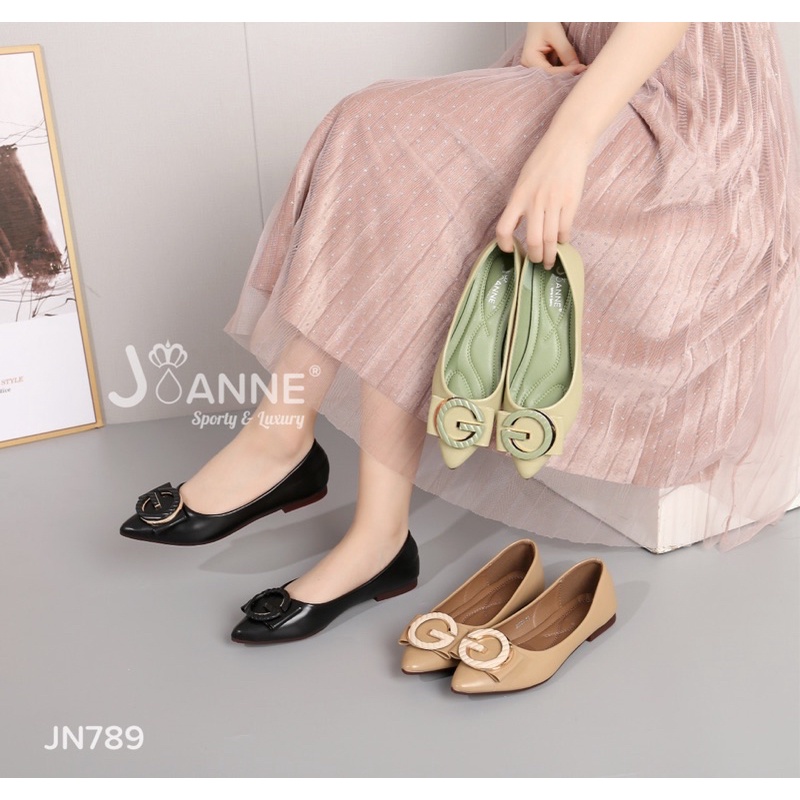 RESTOCK! [ORIGINAL] JOANNE Flat Shoes Sepatu Kerja Wanita #JN789