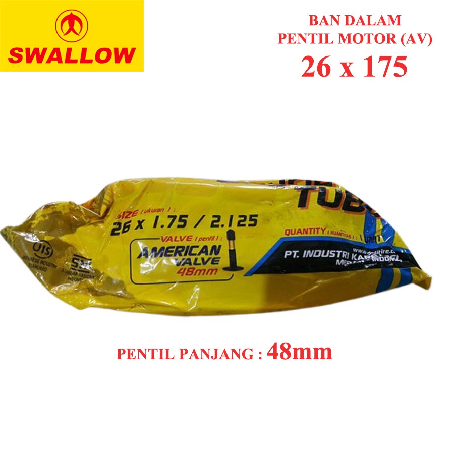 Swallow Ban Dalam Sepeda 26 x 1.75  2125 AV MTB