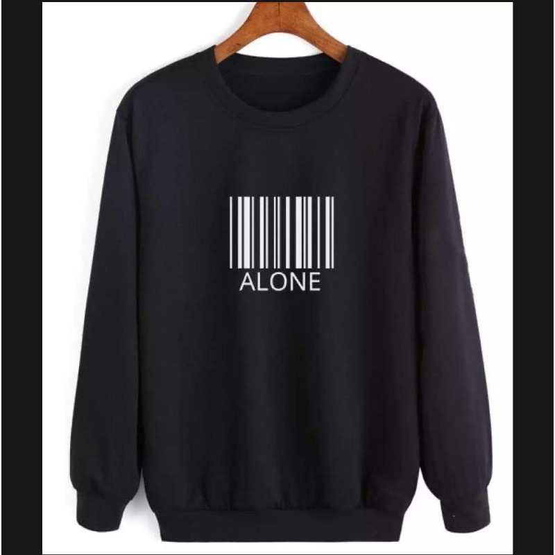 SWEATER BARCODE ALONE SWEATER UNISEX TEBAL TERLARIS'