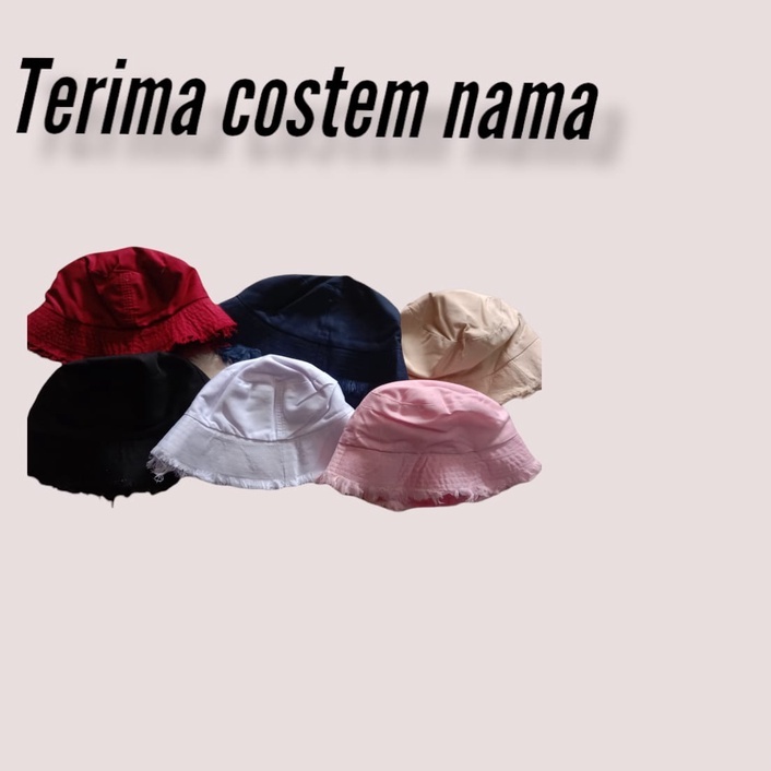 Topi Bucket Hat Fringe Unisex | Bucket Rumbai Rawis | Terbaru - TOPI BUCKET RAWIS KOREAN STYLE /TOPI BUCKET HAT PRIA WANITA /TOPI BUCEKT RAWIS MURAH