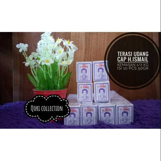 

Terasi cap H.ismail kemasan 500gr..isi 10pcs
