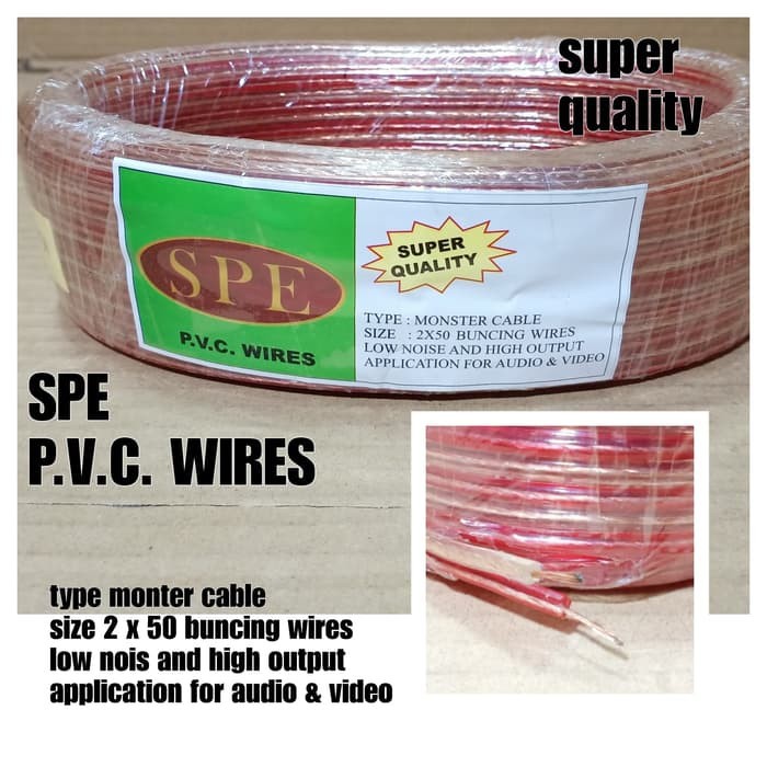 KABEL SPEAKER SPE 2 X 50 PANJANG 25 METER