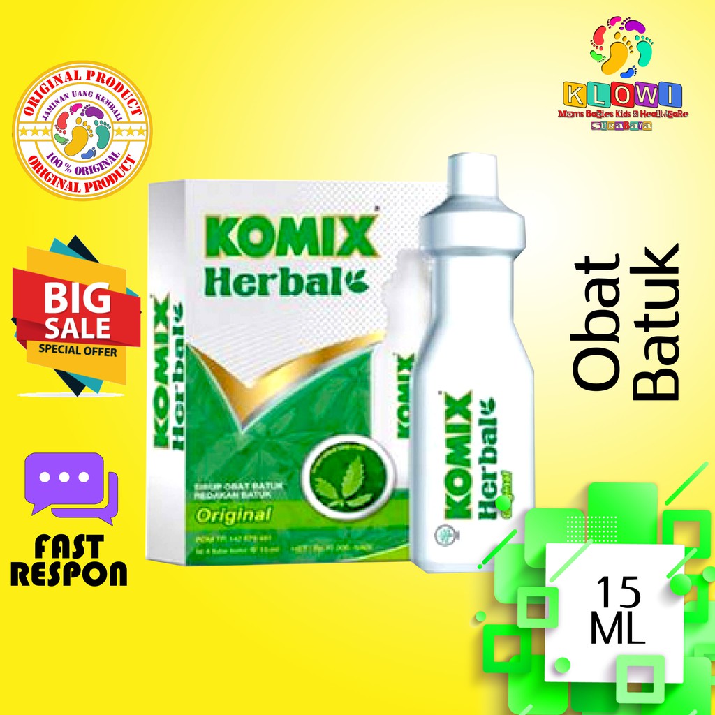 Komix Herbal Obat Batuk - 4 Tube @ 15 mL