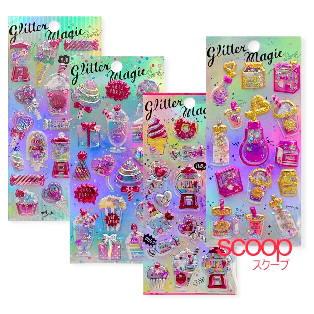 

Scoop Sticker Stiker Glitter 3D 64341800