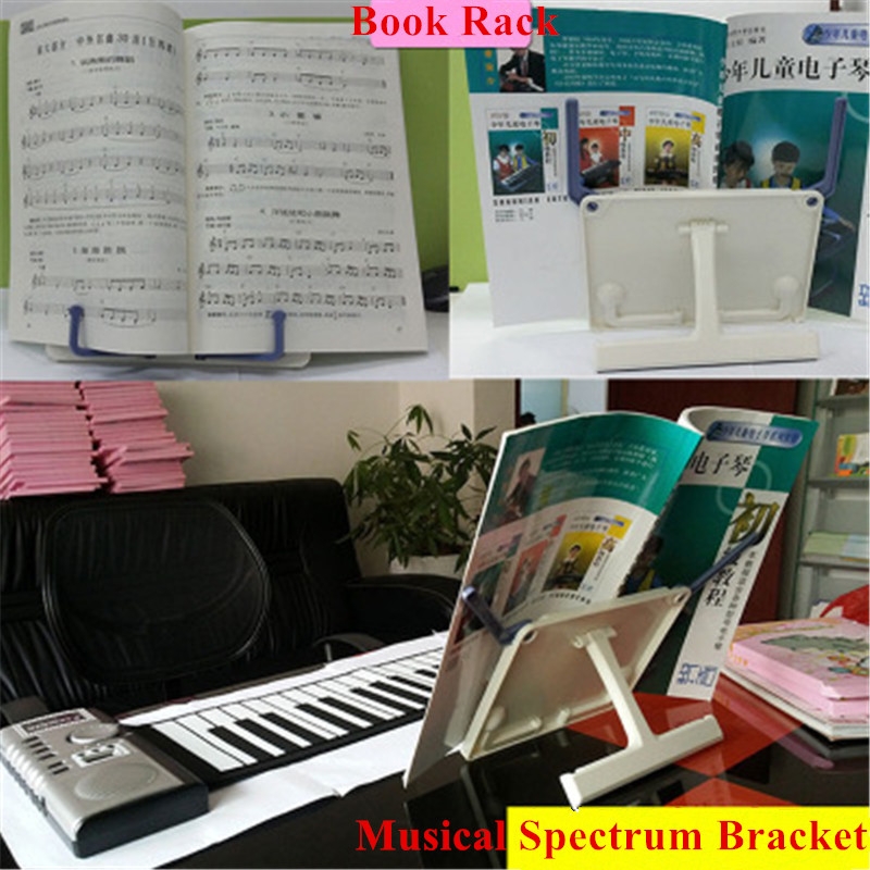 Portable Reading Book Desk Stand Sheet Music Stand Adjustable Cookbook Holder