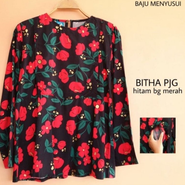 MAMIGAYA Nursing Wear BITHA Panjang Blouse Menyusui