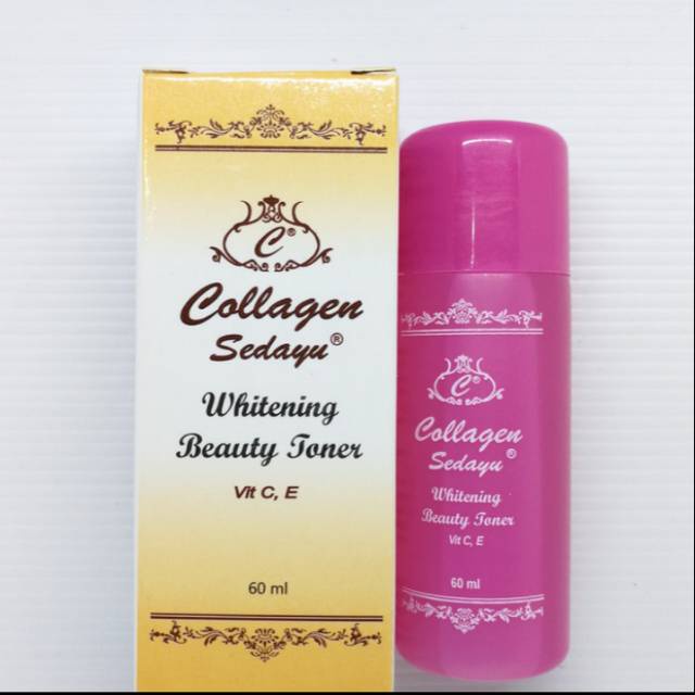 Collagen Toner Plus Vitamin E Rumah Cantik 345 Toner Perawatan Wajah Whitening Bleaching Vitamin E