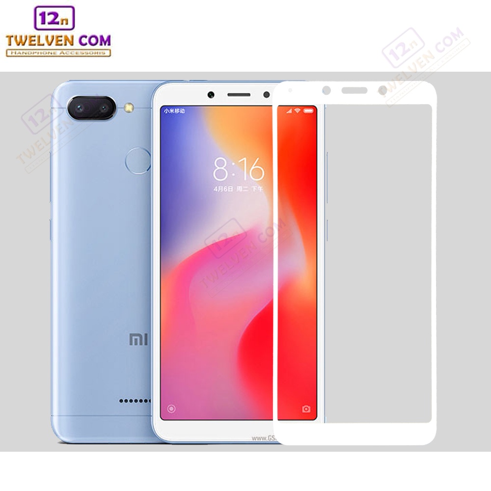 [FLASH SALE] zenBlade 5D Full Cover Tempered Glass Xiaomi Redmi 6 - Putih