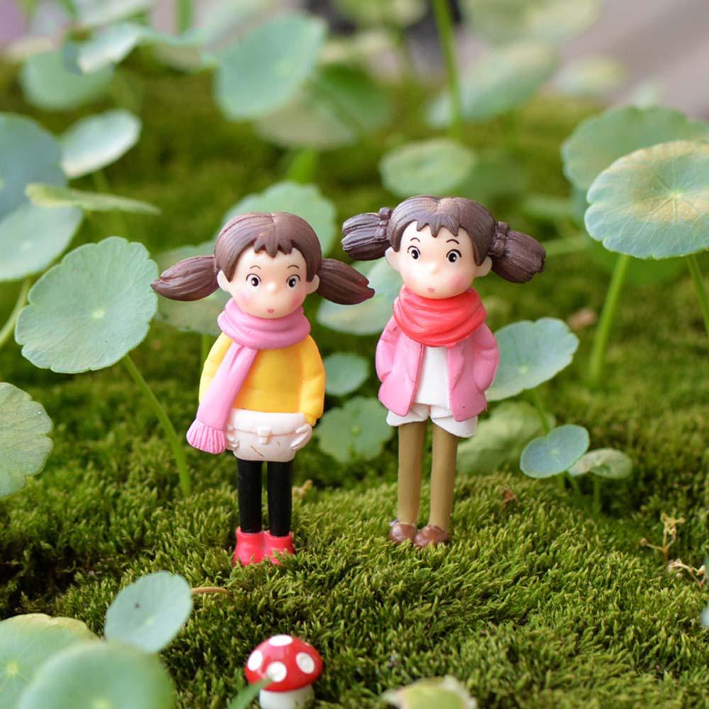 [Elegan] Miniatur Lucu DIY Rumah Boneka Mikro Lanskap Lumut Dekorasi Rumah PVC Peri Taman Patung