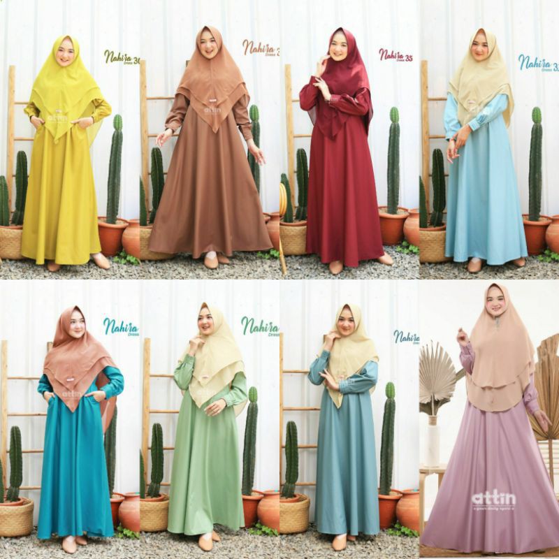 GAMIS/GRESS/BUSUI SYARI BAHAN TOYOBO NAHIRA SERIES BY ATTIN HIJABb