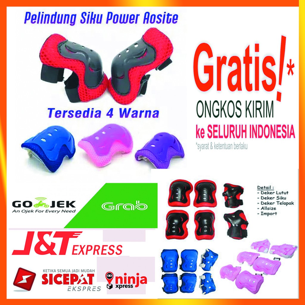 DEKER ANAK SEPEDA SET/ DEKER ANAK SEPATU RODA / DEKER ANAK PENGAMAN LUTUT / DEKER INLINE SKATE