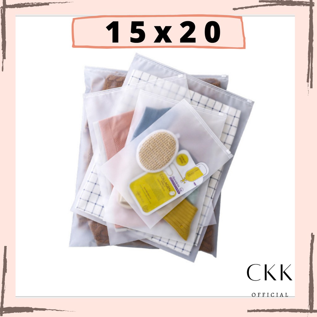 ➰CKK➰ AC04 Zip Lock 15X20 Organizer Bag DENGAN BANYAK VARIASI